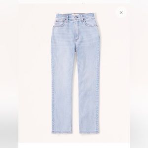 Abercrombie ankle straight ultra high rise